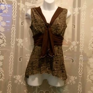 Max Studio Flowy Blouse Sz S